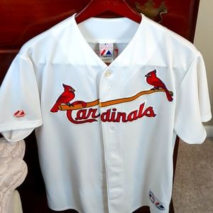 Cardinals Albert Pujols Authentic Majestic St.Louis Cardinals Jersey Medium